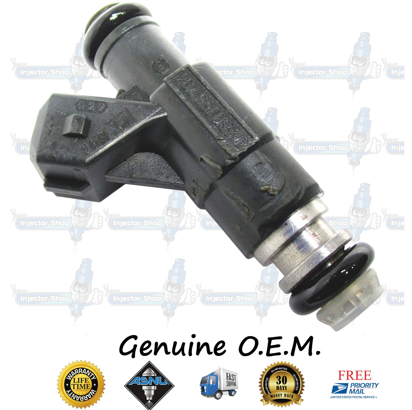 6x Genuine Ford 97JF-BA Fuel Injectors 0280155734 Bosch Vin E 4.0L SOHC V6 245CID Cologne