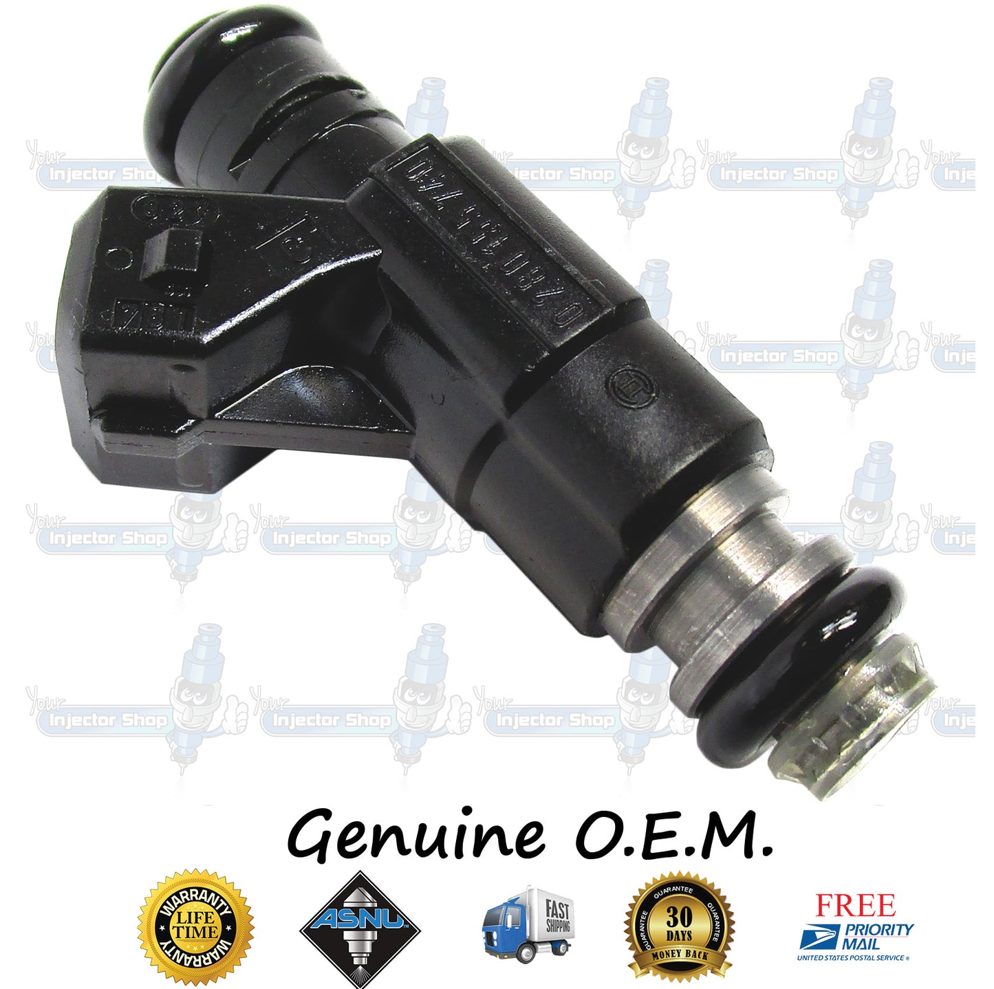 4x Genuine Mopar 04669471AB Fuel Injectors 0280155740 Bosch Neon 2.0L SOHC I4 122CID A588 ECB