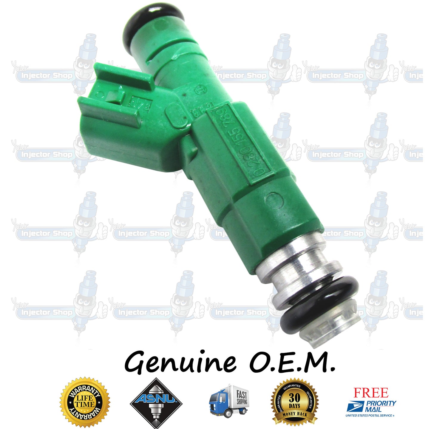 6x Genuine Mopar 04861047AB Fuel Injectors 0280155789 Bosch 3.3L Flex Fuel OHV V6 201CID EGA