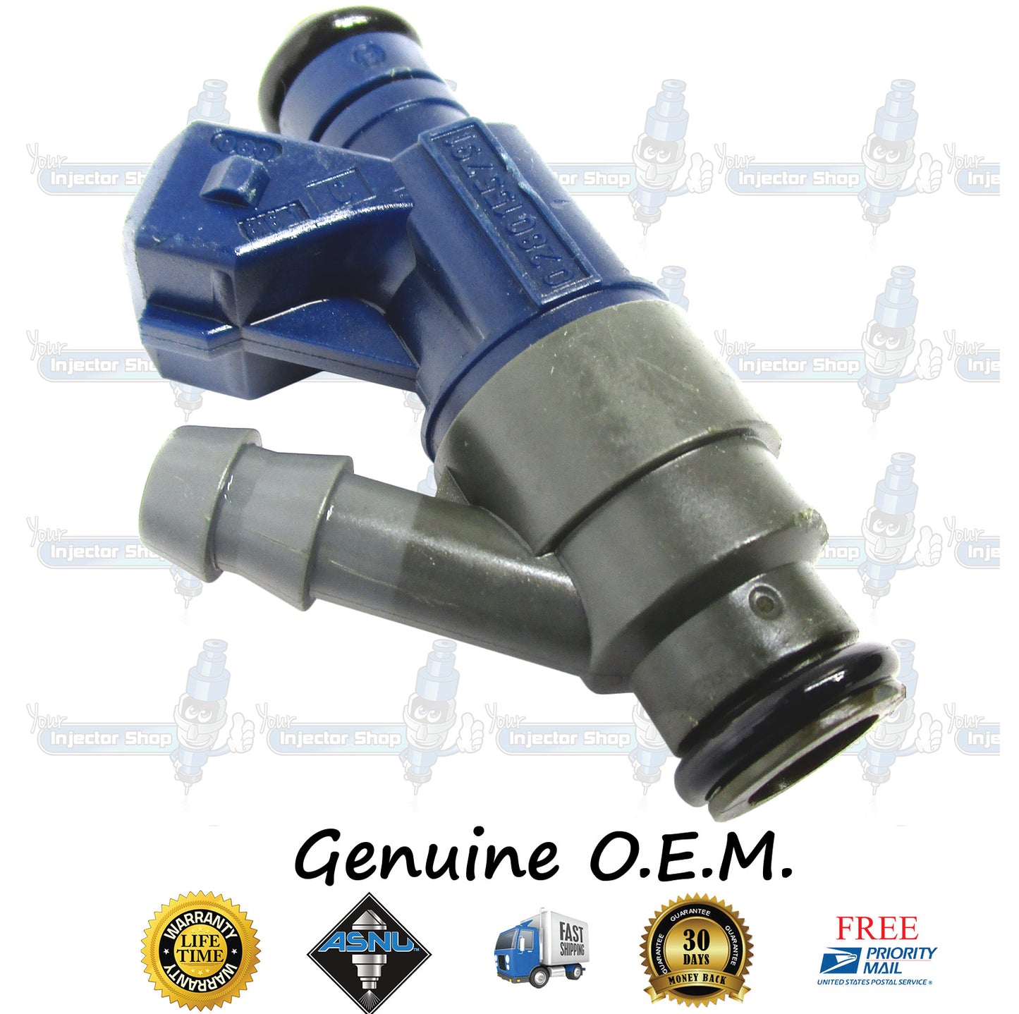 4x Genuine Volkswagen VW 06A906031C Fuel Injectors 0280155791 Bosch 2.0L SOHC I4 121CID AEG