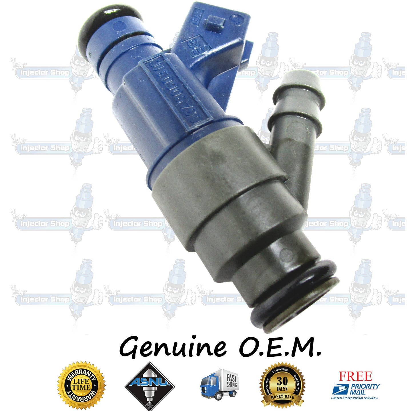 4x Genuine Volkswagen VW 06A906031C Fuel Injectors 0280155791 Bosch 2.0L SOHC I4 121CID AEG