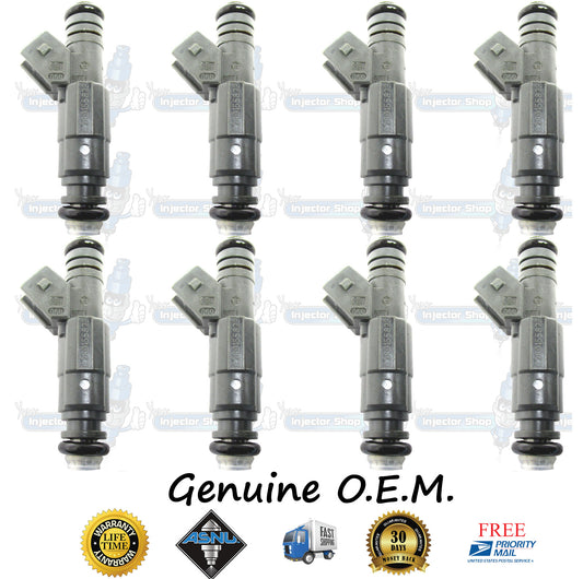 8x Genuine BMW 13-64-1-707-843 Fuel Injectors 0280155823 Bosch 4.4L DOHC V8 M62TUB44