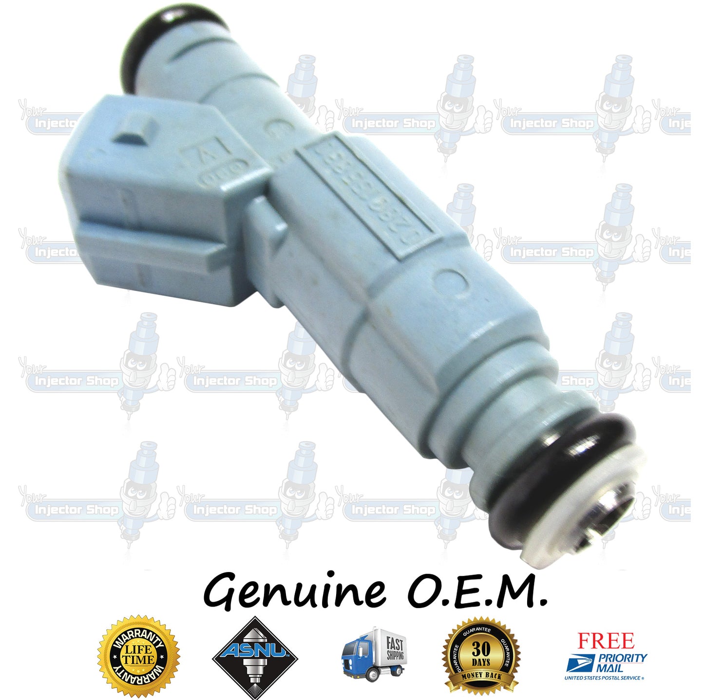 5x Genuine Volvo 9186060 Fuel Injectors 0280155830 Bosch 2.3L DOHC I5 Turbo