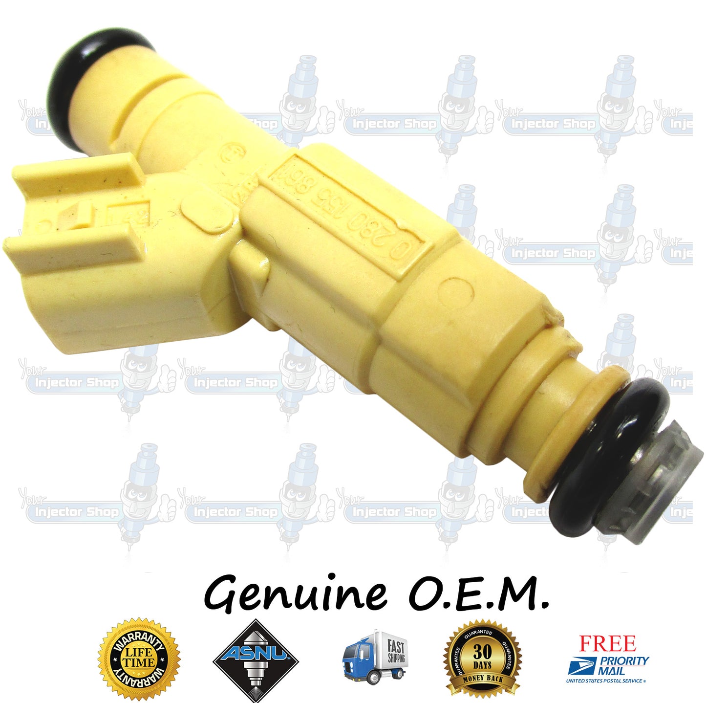 8x Genuine Mercury Ford XS2E-A5B Fuel Injectors 0280155861 Bosch 5.0L OHV V8 302CID