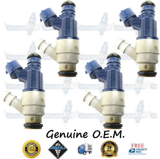 4x Genuine Volkswagen VW 06A906031AC Fuel Injectors 0280155995 Bosch 2.0L SOHC I4 121CID