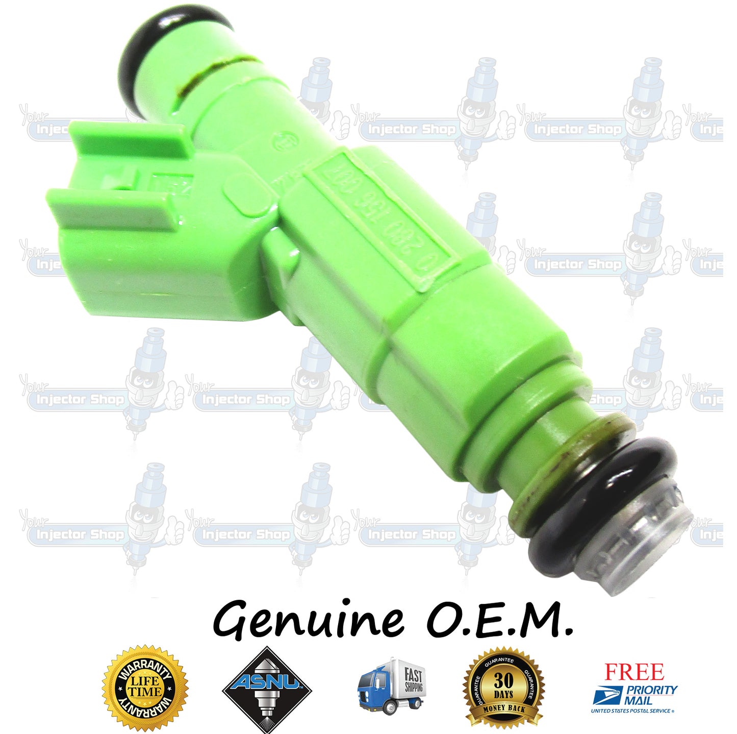 6x Genuine Mopar Chrysler Dodge 04861454AA Fuel Injectors 0280156007 Bosch 3.3L OHV V6 201CID