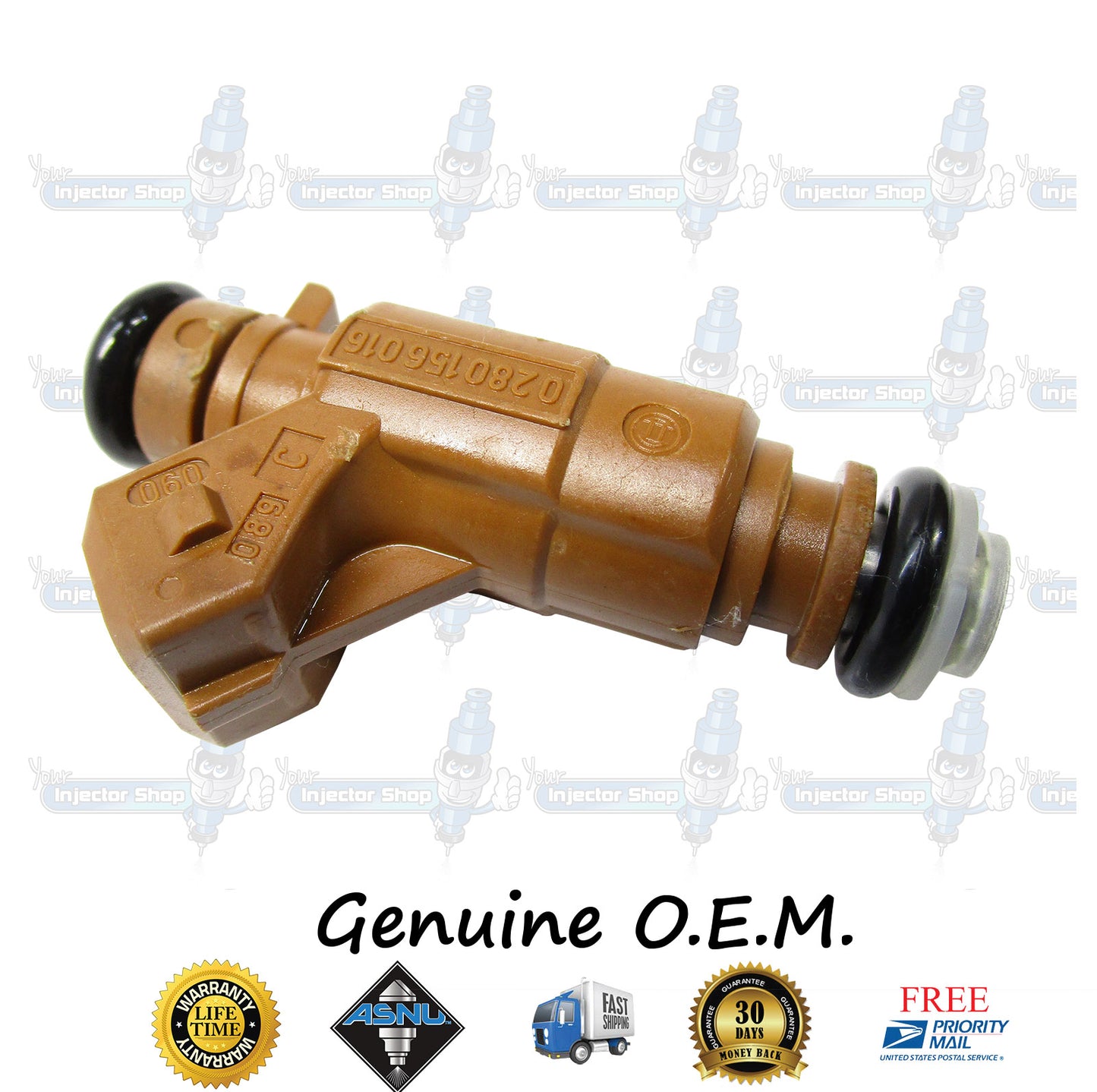 6x Genuine Mercedes Benz MB A1130780249 Fuel Injectors 0280156016 Bosch 3.2L 3.7L SOHC V6 M112 E32 E37 C209 W163