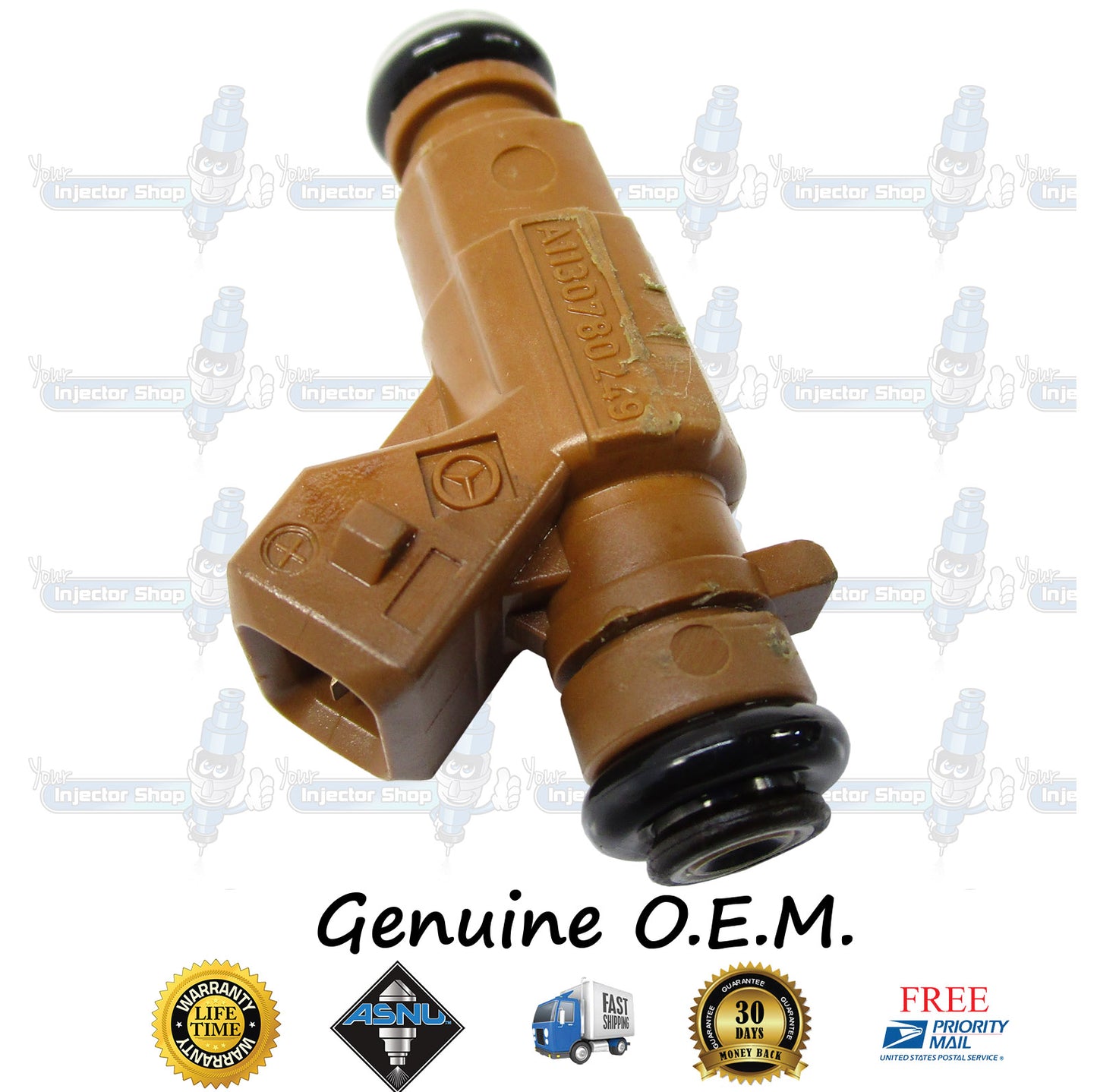 6x Genuine Mercedes Benz MB A1130780249 Fuel Injectors 0280156016 Bosch 3.2L 3.7L SOHC V6 M112 E32 E37 C209 W163