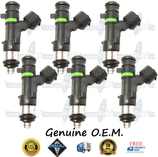 6x Genuine Nissan Fuel Injectors 16600-7Y000 Bosch 0280158005 3.5L DOHC V6