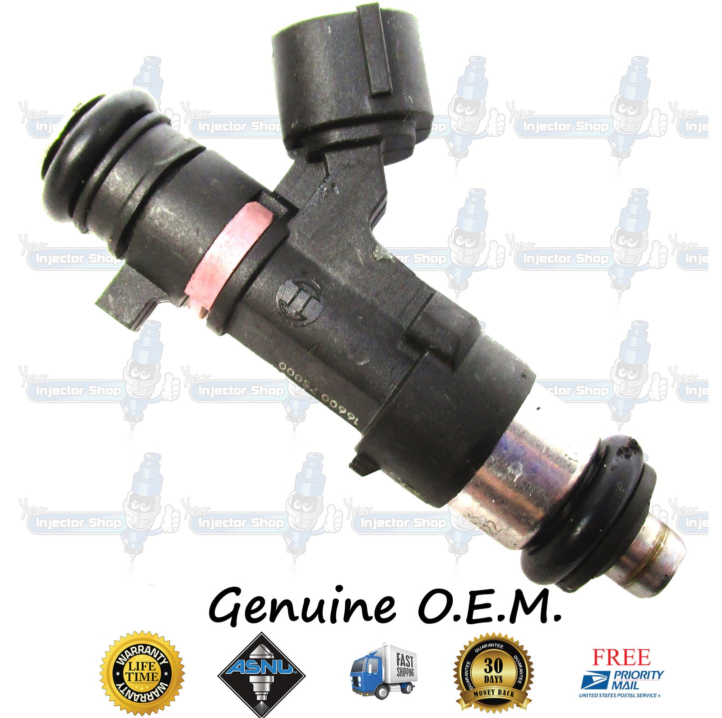 8x Genuine Nissan Fuel Injectors 16600-7S000 Bosch 0280158007 5.6L DOHC V8