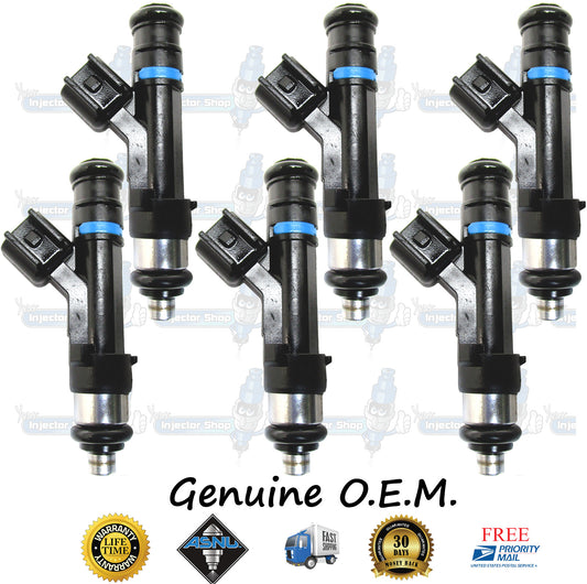6x Genuine Mopar Fuel Injectors 53032701AA Bosch 0280158020 3.7L SOHC V6