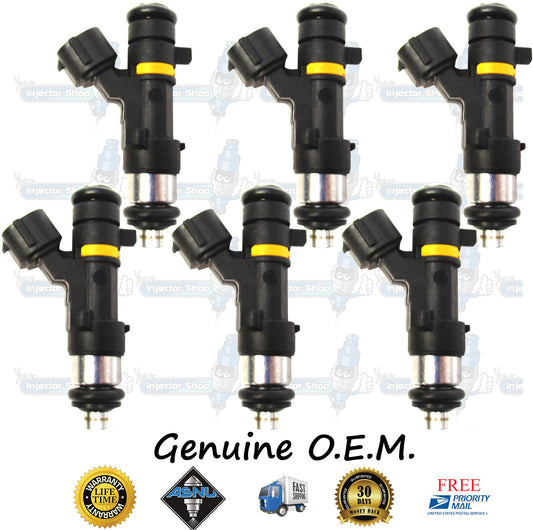 6x Genuine Nissan Infiniti Fuel Injectors 16600-CD700 Bosch 0280158042 3.5L DOHC V6