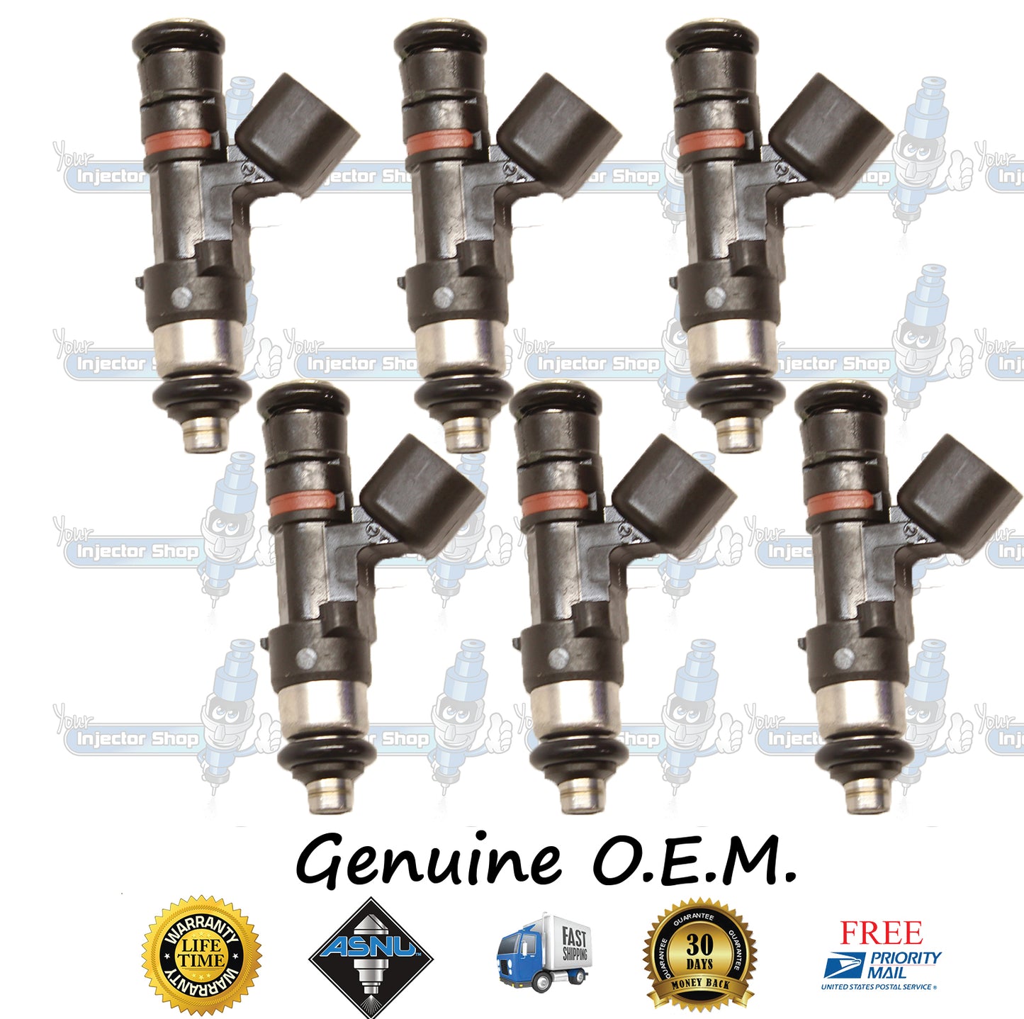 6x Genuine GM Fuel Injectors 12608632 Bosch 0280158154 3.6L DOHC V6 LY7