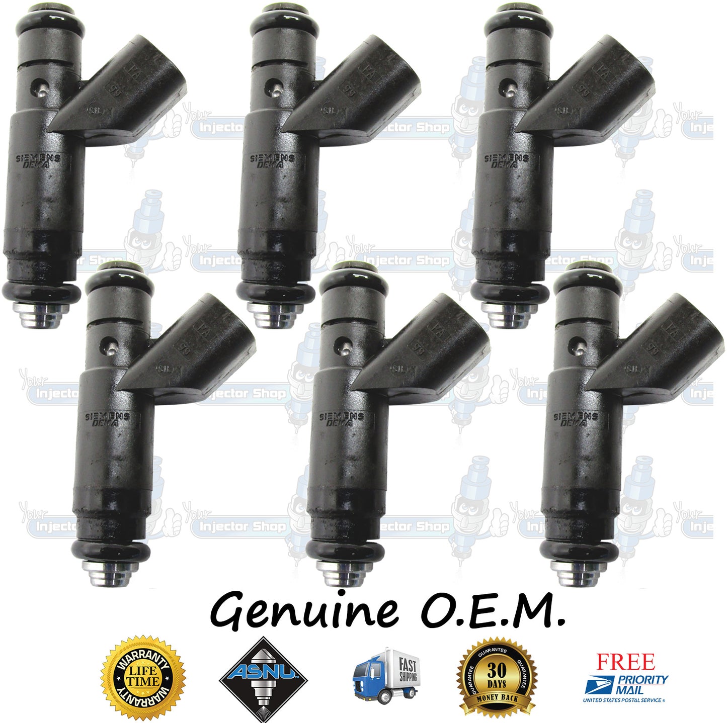 6x Genuine Mopar Fuel Injectors 04591308 Siemens 3.2L EGW SOHC 3.5L EGG V6
