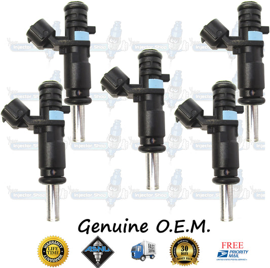 5x Genuine Volkswagen Fuel Injectors 07K906031C Siemens 2.5L I5 DOHC BPS