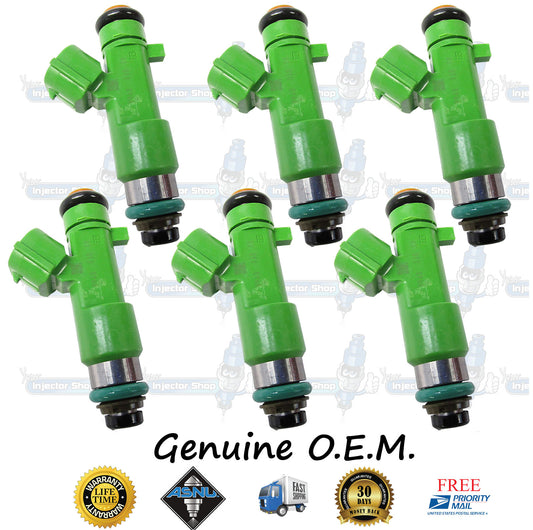 6x Genuine Nissan Fuel Injectors 16600-JK20A Denso 0940 VQ35HR 3.5L V6 12 Hole Nozzle