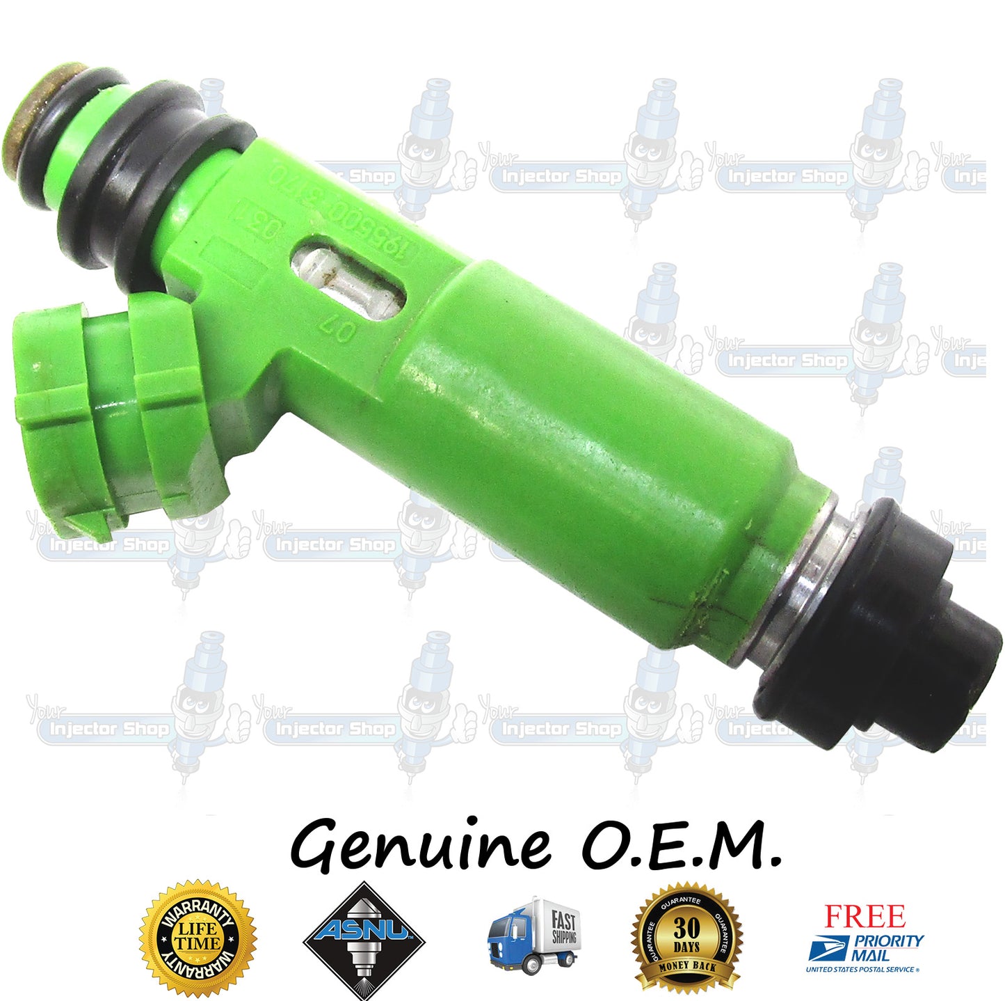 6x Genuine Mitsubishi Montero Sport Fuel Injectors MD332733 Denso 195500-3170 3.0L SOHC NA 6G72 12 Valve