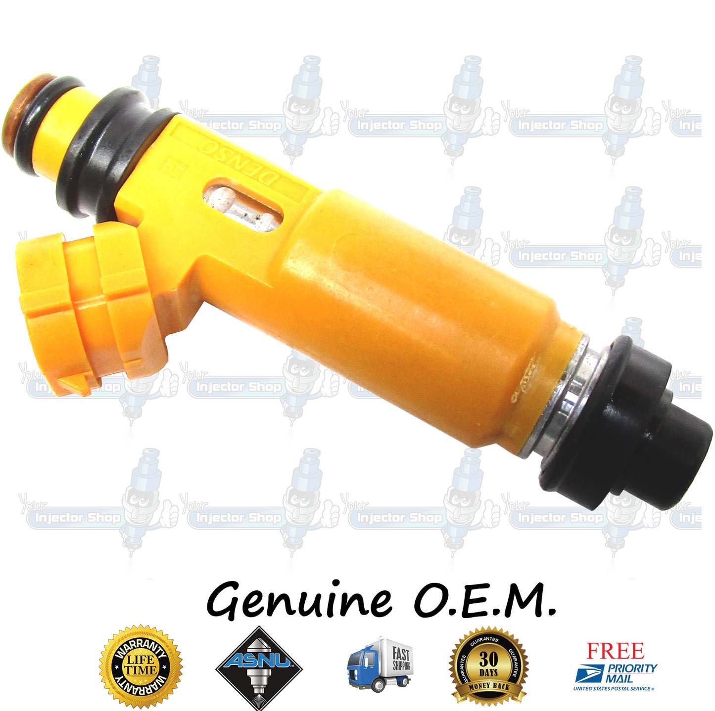 6x Genuine Mitsubishi Fuel Injectors MD337900 Denso 195500-3300 3.5L SOHC NA 6G74 24 Valve
