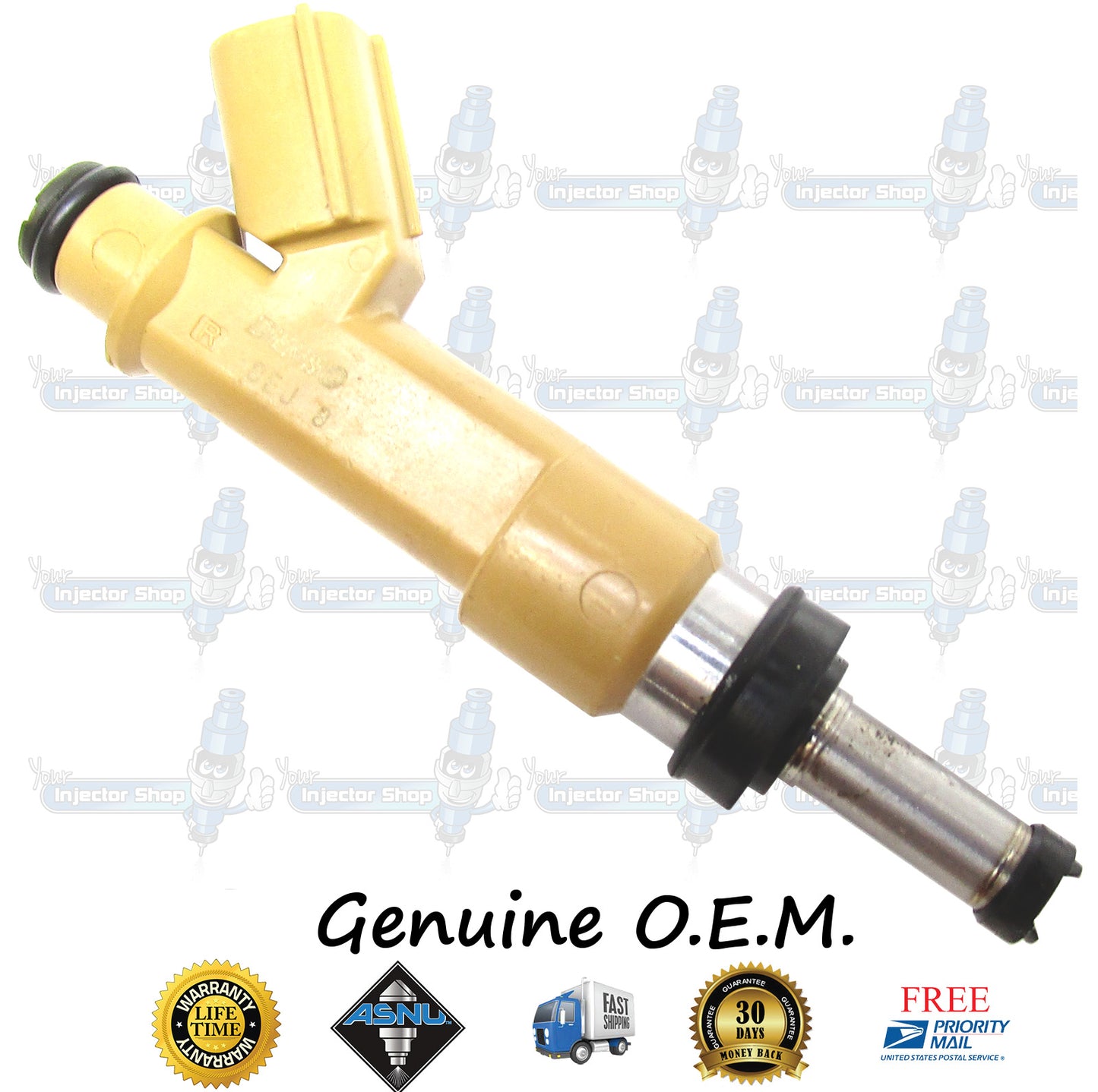 4x Genuine Toyota Fuel Injectors 23250-0T020 23250-01020 Denso 1.8L DOHC NA 2ZR-FE