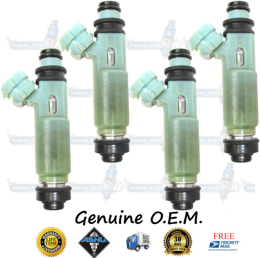4x Genuine Toyota Fuel Injectors 195500-3790 23250-03010 Denso 2.2L DOHC NA 5S-FE California Emissions