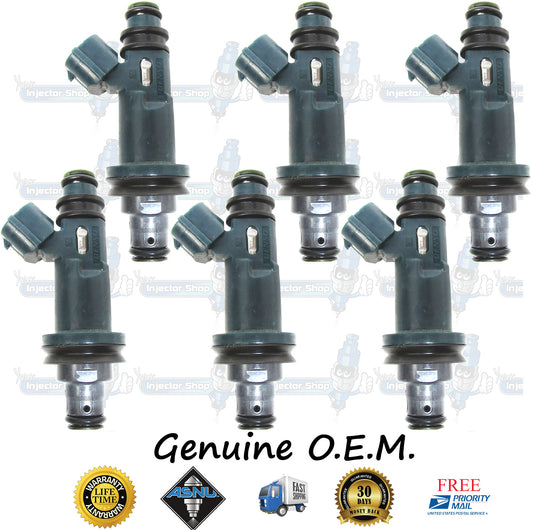 6x Genuine Toyota 195500-3130 Fuel Injectors 23209-0A010 23250-20020 23209-20020 Denso 3.0L DOHC NA 1MZ-FE