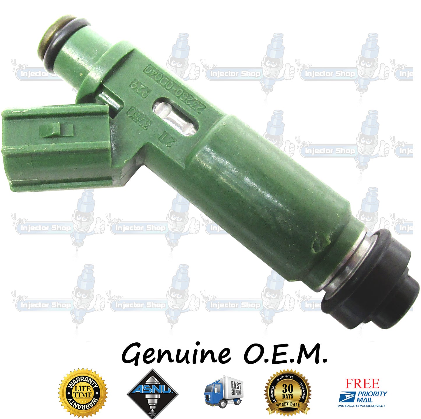 4x Genuine Toyota GM Fuel Injectors 23250-0D040 23250-22040 Denso 195500-3780 1.8L I4 1ZZ-FE