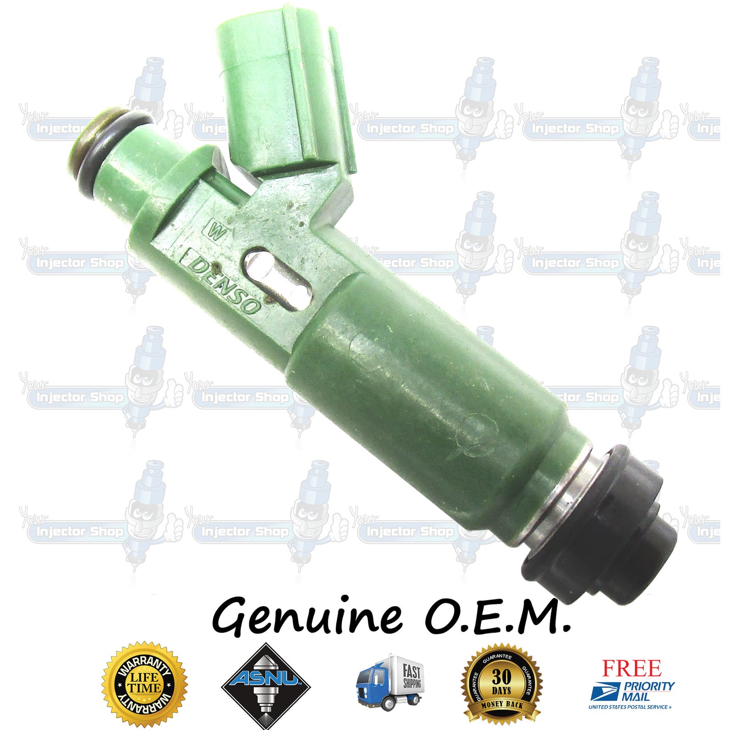 4x Genuine Toyota GM Fuel Injectors 23250-0D040 23250-22040 Denso 195500-3780 1.8L I4 1ZZ-FE