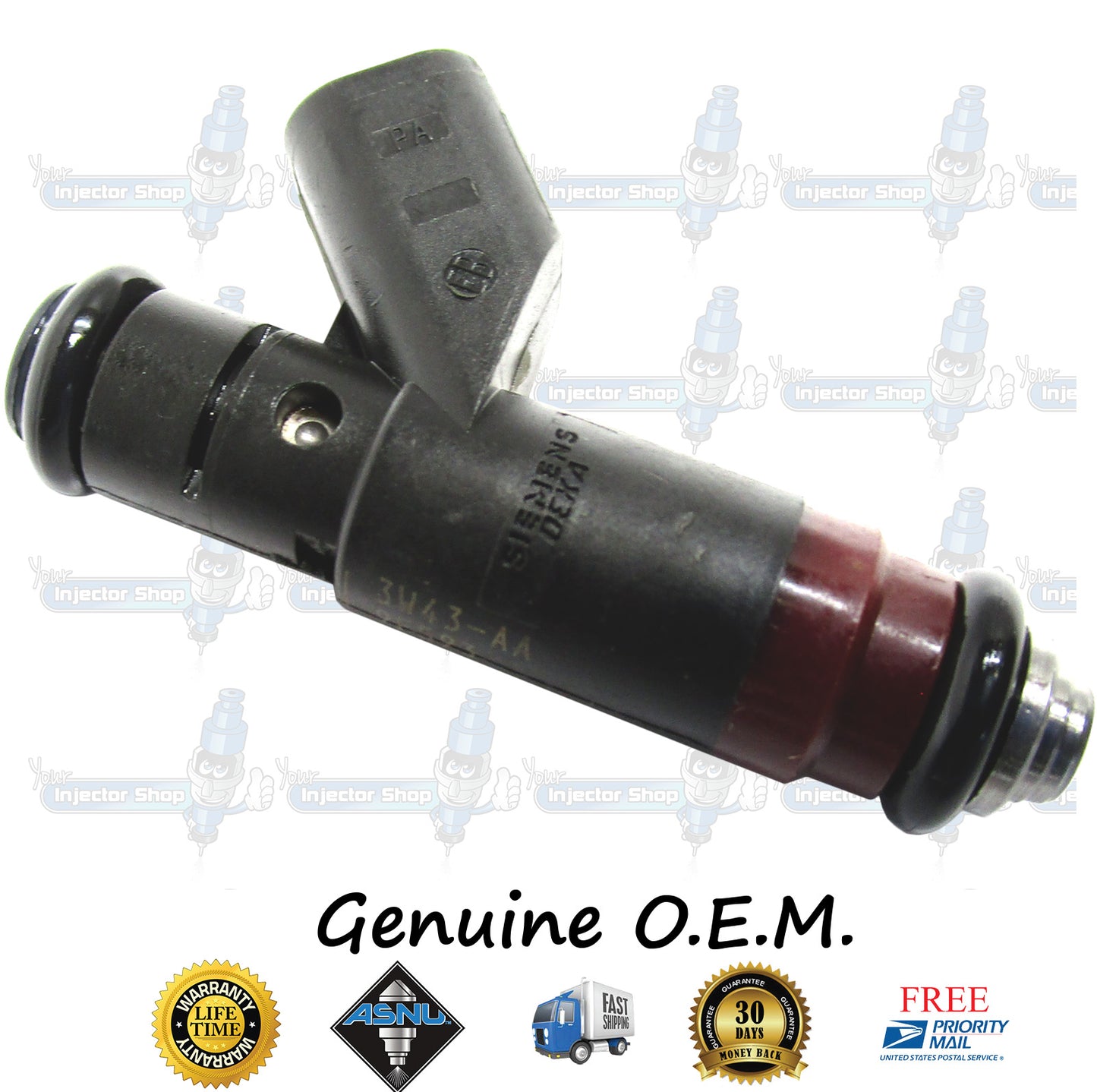 8x Genuine Ford Lincoln Fuel Injectors 3W43-AA Siemens 3.9L DOHC V8 Jaguar AJ