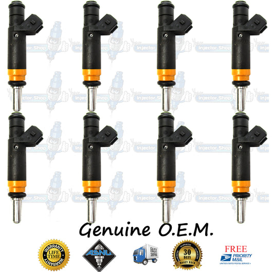 8x Genuine BMW 13-53-7-506-924 Fuel Injectors 7506924 Siemens 4.4L DOHC N62 V8