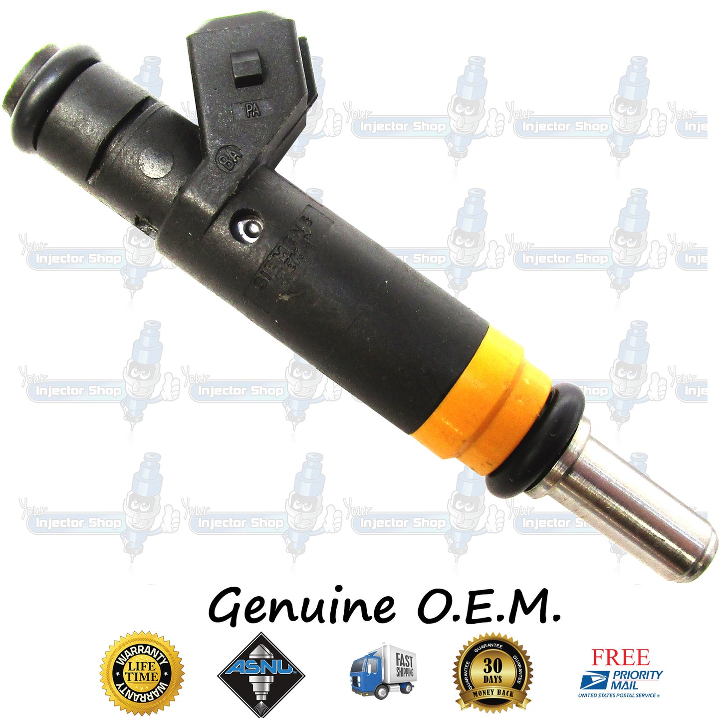 8x Genuine BMW 13-53-7-506-924 Fuel Injectors 7506924 Siemens 4.4L DOHC N62 V8