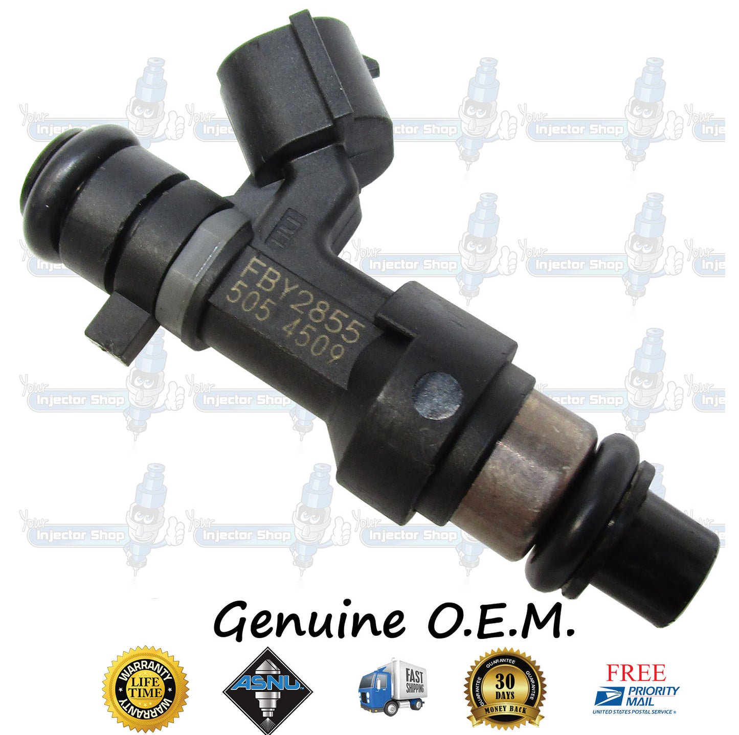 4x Genuine Nissan Fuel Injectors 16600-9HP0A Hitachi JECS FBY2855 2.5L DOHC QR25DE