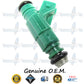 8x Genuine Land Rover ERR6600 Fuel Injectors 0280155787 Bosch 4.0L 4.6L OHV V8 Discovery Range Rover