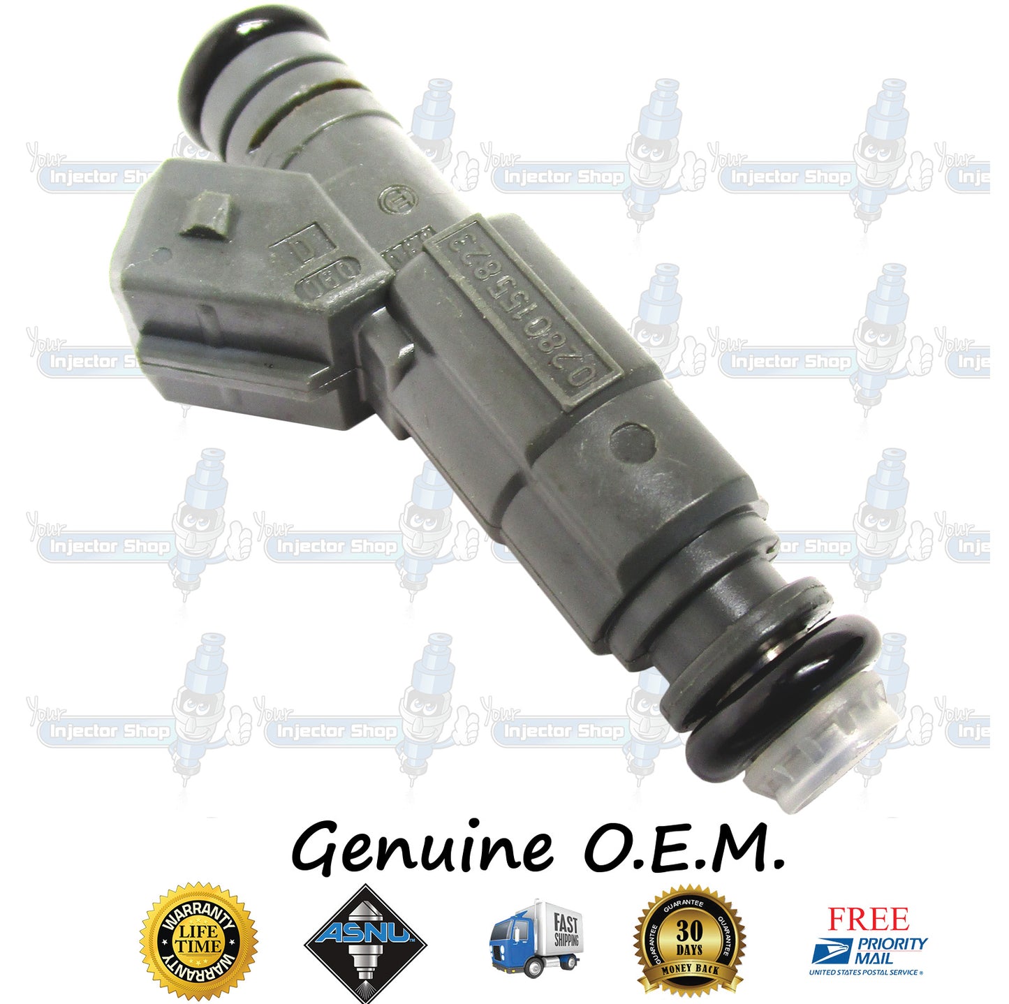 8x Genuine BMW 13-64-1-707-843 Fuel Injectors 0280155823 Bosch 4.4L DOHC V8 M62TUB44