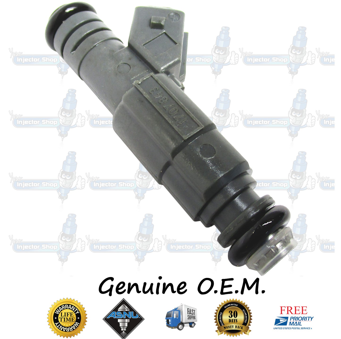 8x Genuine BMW 13-64-1-707-843 Fuel Injectors 0280155823 Bosch 4.4L DOHC V8 M62TUB44