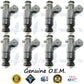 8x Genuine Audi Volkswagen VW 077133551M Fuel Injectors 0280155921 Bosch 4.2L DOHC V8