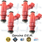 4x Genuine Nissan Fuel Injectors 16600-5M100 Bosch 0280155937 Sentra 1.6L 1.8L DOHC QG18-DE