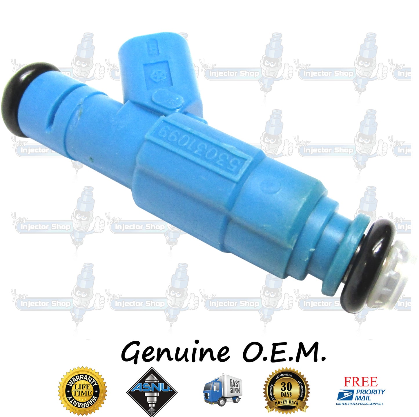 6x Genuine Mopar Jeep Dodge 53031099 Fuel Injectors 0280155972 Bosch 3.7L SOHC V6