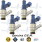 4x Genuine Volkswagen VW 06A906031AC Fuel Injectors 0280155995 Bosch 2.0L SOHC I4 121CID