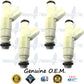 4x Genuine Ford Mazda 1L2E-B5A Fuel Injectors 0280156010 Bosch 2.3L DOHC I4 140CID