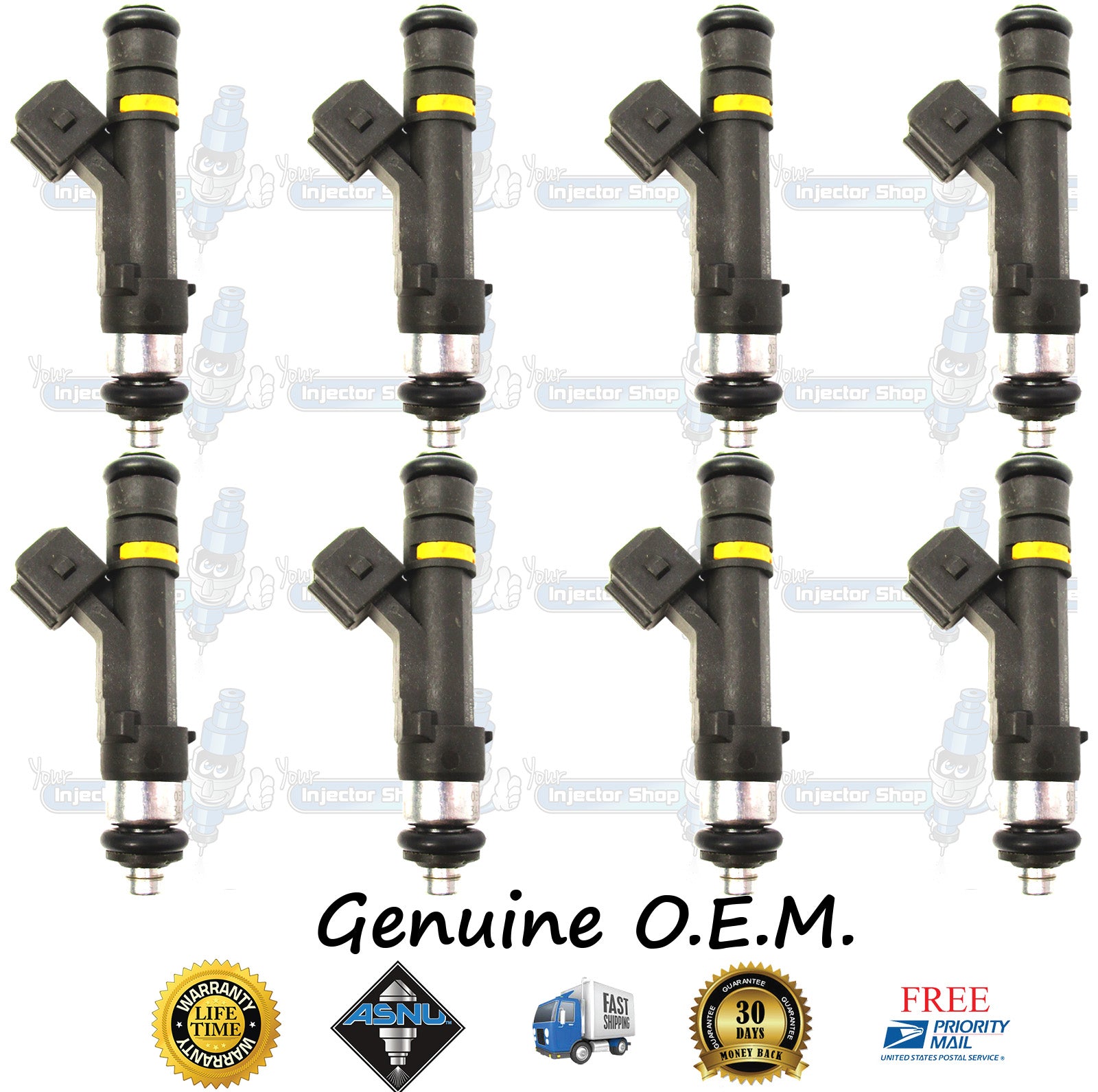 8x Genuine Bosch Fuel Injectors Upgrade - 0280150718 For Ford 4.6L 5.0L 5.4L