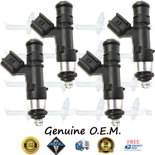 4x Genuine Ford Fuel Injectors AE8A-AB Bosch 0280158284 Fiesta 1.6L DOHC Sigma