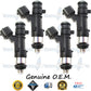 4x Genuine Nissan Fuel Injectors 16600-3RC0A Bosch 0280158296 Sentra 1.8L DOHC MRA8DE