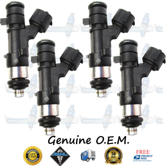 4x Genuine Nissan Fuel Injectors 16600-3RC0A Bosch 0280158296 Sentra 1.8L DOHC MRA8DE