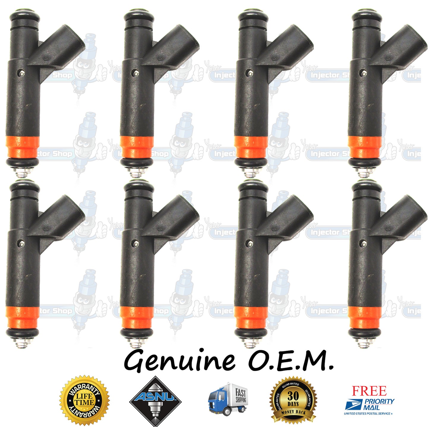 8x Genuine Ford Mercury Fuel Injectors 1L2E-D4A Siemens 4.6L SOHC Explorer Mountaineer