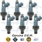 6x Genuine Toyota 195500-3130 Fuel Injectors 23209-0A010 23250-20020 23209-20020 Denso 3.0L DOHC NA 1MZ-FE