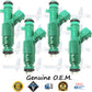 4x Genuine Hyundai Kia Fuel Injectors 35310-25200 L021 2.4L I4 G4KC Theta