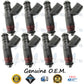 8x Genuine Ford Lincoln Fuel Injectors 3W43-AA Siemens 3.9L DOHC V8 Jaguar AJ