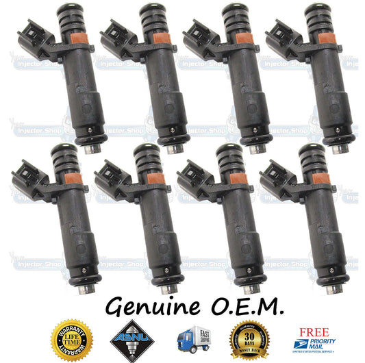 8x Genuine Ford Fuel Injectors 5C3E-DB 5C3E-DC Siemens 5.4L V8 DOHC Triton