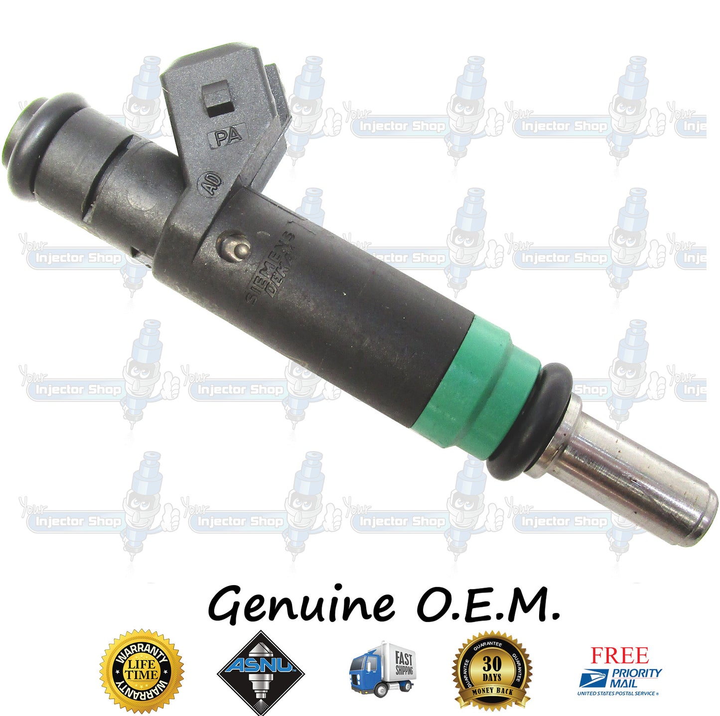 8x Genuine BMW 13-64-7-525-721 Fuel Injectors 7525721 Siemens 4.4L 4.8L DOHC N62 V8