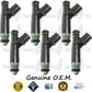 6x Genuine Ford Fuel Injectors YF1E-G4A Siemens 3.0L Flex Fuel OHV V6 182CID Vulcan